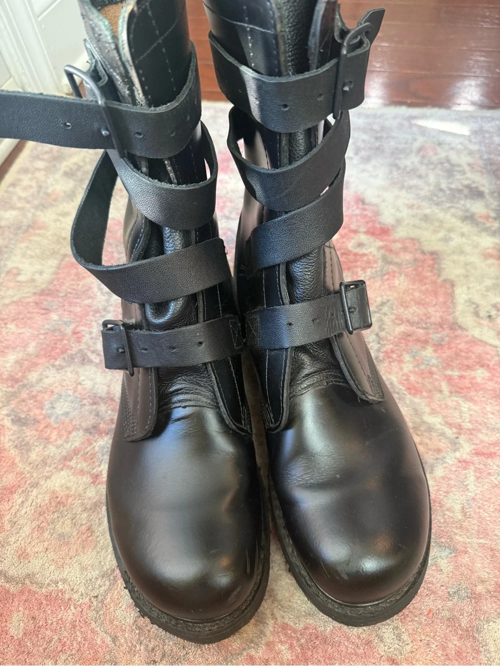 Corcoran men’s tanker combat style black leather boots size men’s 9